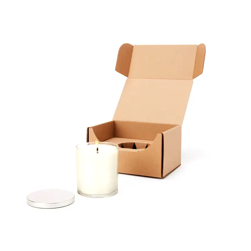 boîte en carton pour bougies, destinée à l'expédition