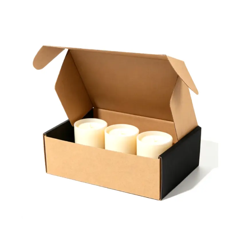 boîte d'expédition en carton pour bougies