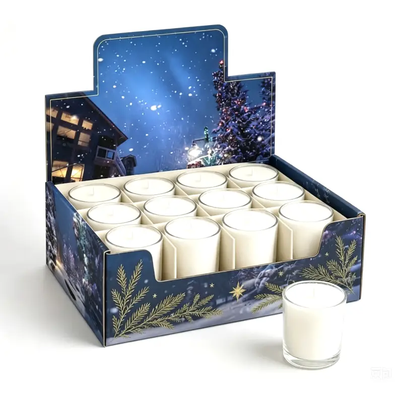 Confezione per candele natalizie