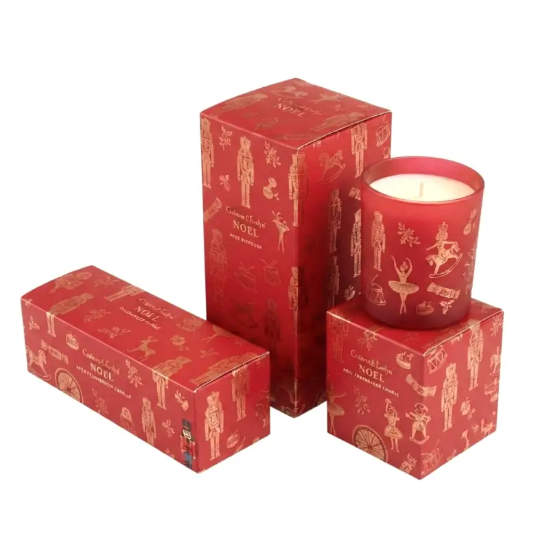 scatola per candele natalizie