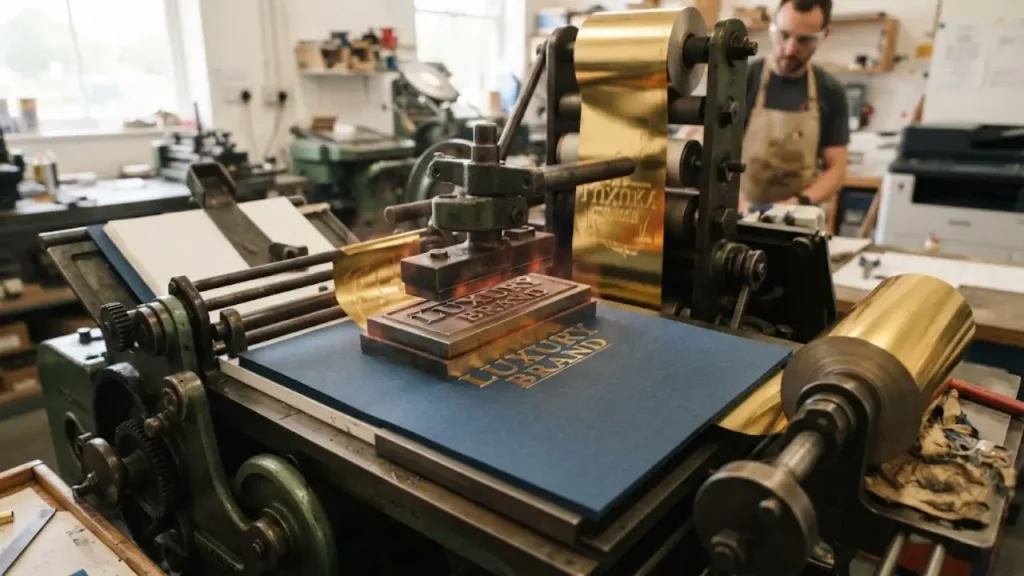 how hot foil stamping works