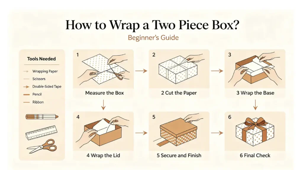 how to pack the two piece box