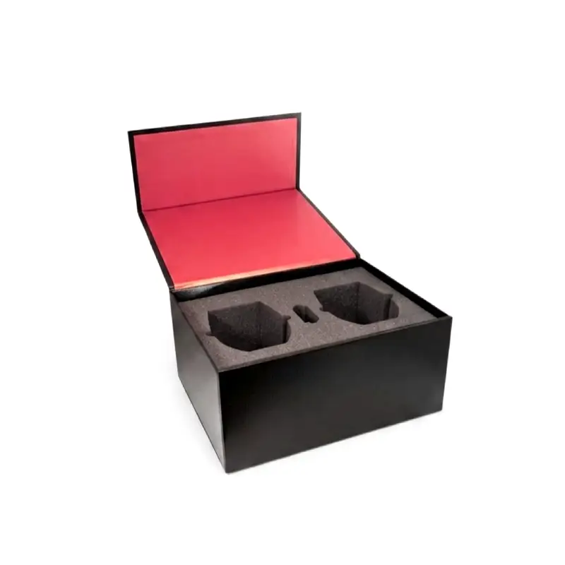 magnetic candle box with foam insert