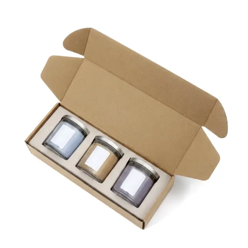 mailer candle box for 3 candles
