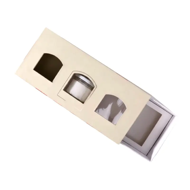 rectangular drawer style candle box