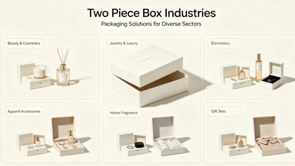 two piece box application industries