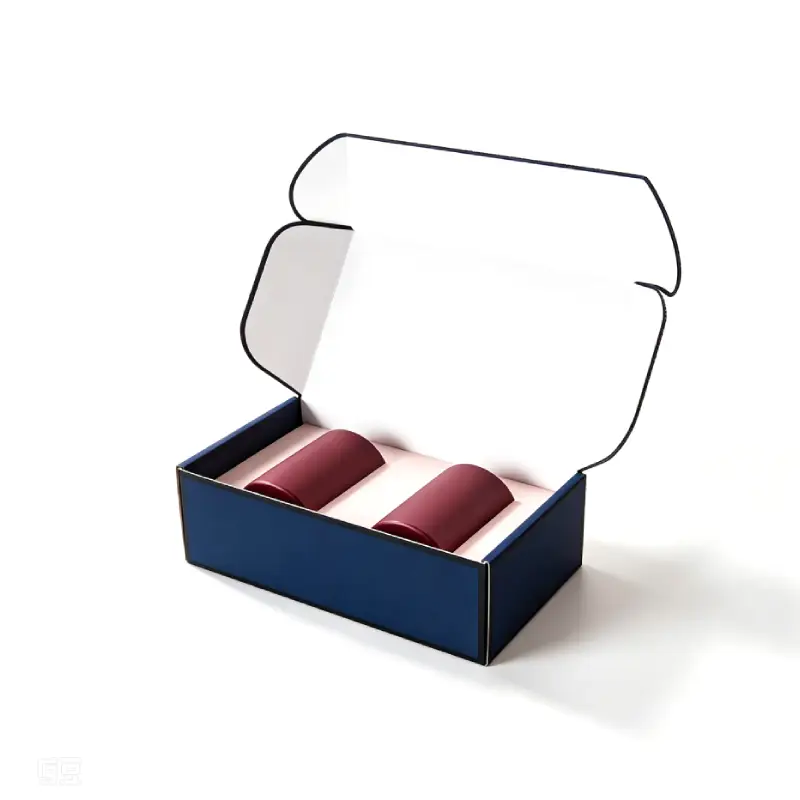 boîte à bougies en carton à deux compartiments