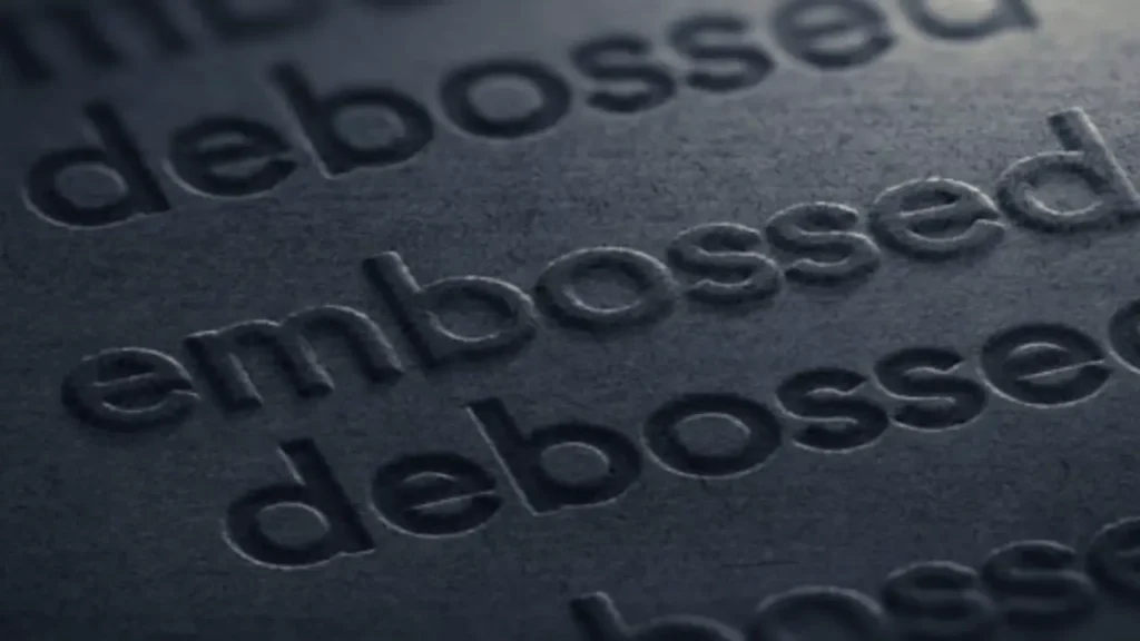 what is embossing printing