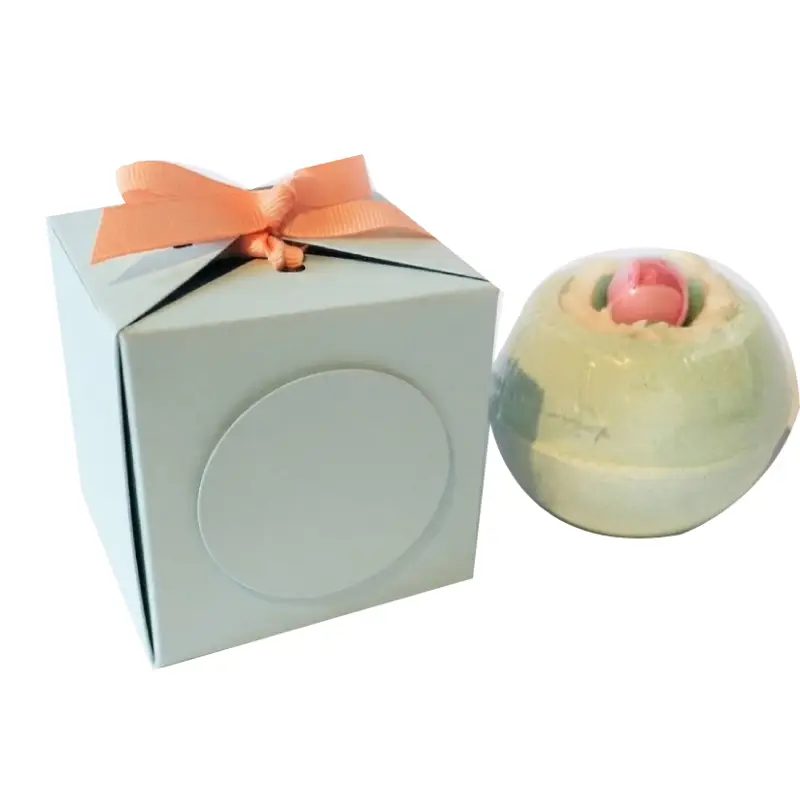 bath bomb box with bow