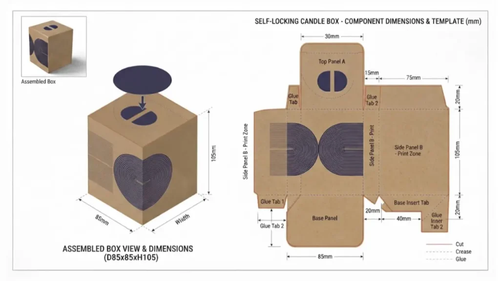 candle box template