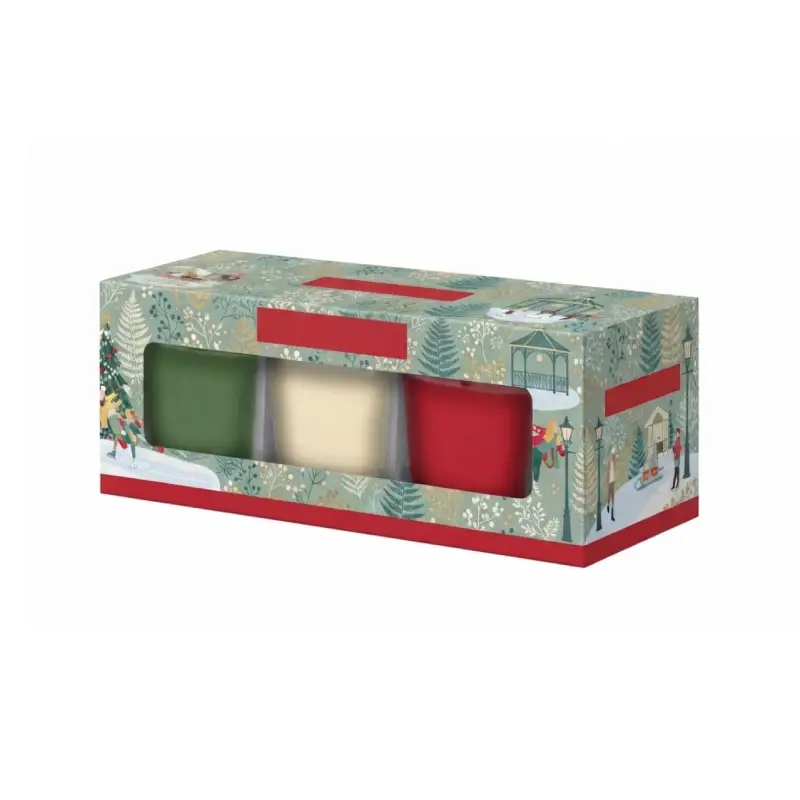 christmas theme candle tumbler box