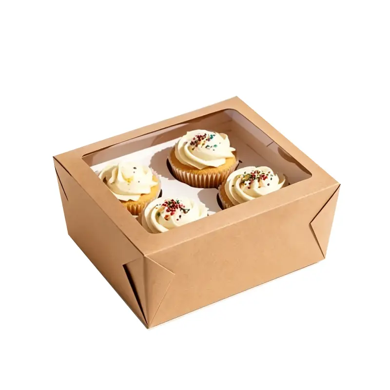 scatola per cupcake Kraft