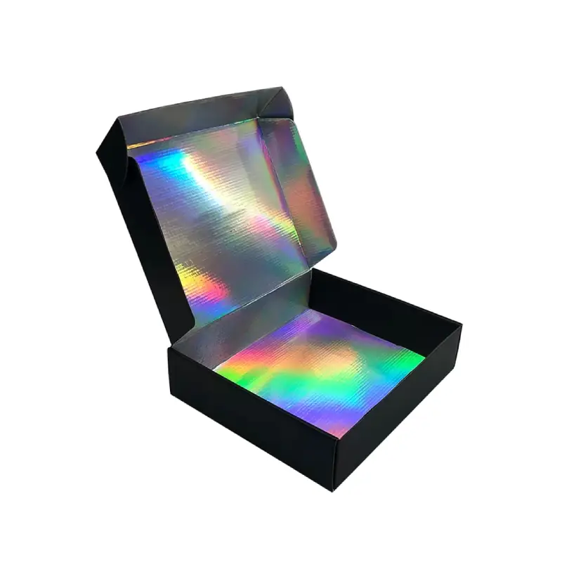 rigid candle box with holographic inside