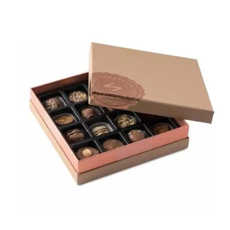 two piece kraft chocolate boxes