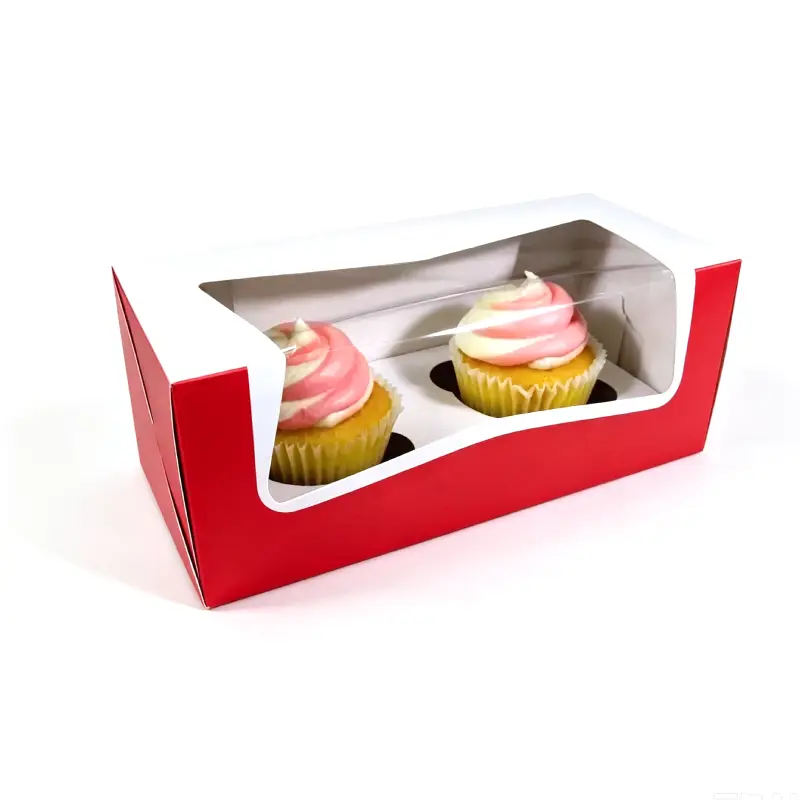 scatola per cupcake con finestra